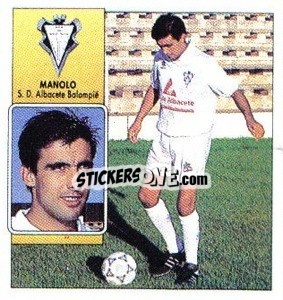 Sticker Manolo - Liga Spagnola 1992-1993
 - Colecciones ESTE