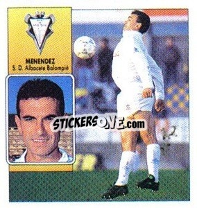 Sticker Menendez - Liga Spagnola 1992-1993
 - Colecciones ESTE