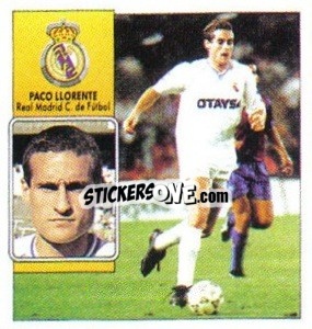 Figurina Paco Llorente - Liga Spagnola 1992-1993
 - Colecciones ESTE