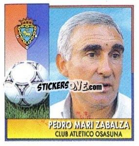 Cromo Pedro Mari Zabalza (Entrenador)