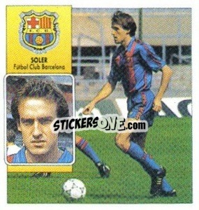 Sticker Soler (coloca) - Liga Spagnola 1992-1993
 - Colecciones ESTE
