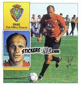 Sticker Spasic - Liga Spagnola 1992-1993
 n. 255 - Colecciones ESTE