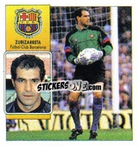 Sticker Zubizarreta - Liga Spagnola 1992-1993
 - Colecciones ESTE