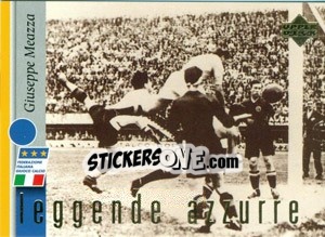 Sticker Giuseppe Meazza - Leggenda Azzura n. 1 - Upper Deck