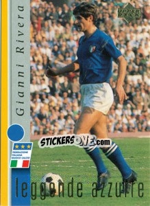 Sticker Gianni Rivera - Leggenda Azzura n. 4 - Upper Deck