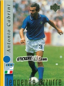 Sticker Antonio Cabrini - Leggenda Azzura - Upper Deck