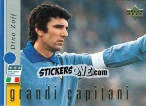 Sticker Dino Zoff - Leggenda Azzura n. 8 - Upper Deck