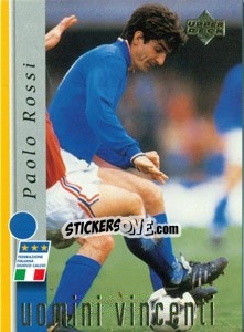 Sticker Paolo Rossi - Leggenda Azzura n. 16 - Upper Deck