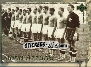 Sticker Campioni del Mondo 1938 - Leggenda Azzura n. 21 - Upper Deck