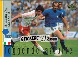 Sticker Alessandro Mazzola - Leggenda Azzura - Upper Deck