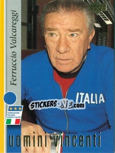 Figurina Ferruccio Valcareggi - Leggenda Azzura n. 14 - Upper Deck