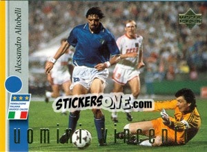 Sticker Alessandro Altobelli - Leggenda Azzura n. 17 - Upper Deck