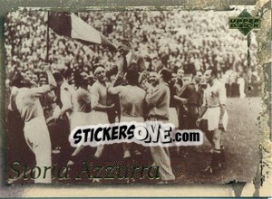 Sticker Campioni del Mondo 1934 - Leggenda Azzura n. 20 - Upper Deck