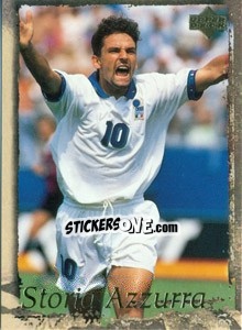 Sticker Beffa Di Rigore 1994 - Roberto Baggio - Leggenda Azzura n. 24 - Upper Deck