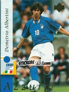 Sticker Demetrio Albertini - Leggenda Azzura n. 28 - Upper Deck