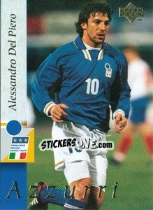 Sticker Alessandro Del Piero - Leggenda Azzura n. 34 - Upper Deck