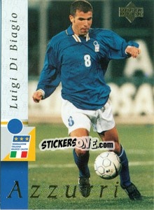Sticker Luigi Di Biagio - Leggenda Azzura n. 38 - Upper Deck