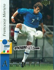 Sticker Francesco Moriero - Leggenda Azzura n. 42 - Upper Deck