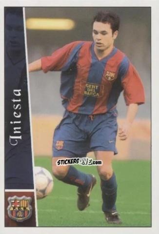 Cromo Iniesta - Las fichas de la Liga 2002-2003
 n. 666 - Mundicromo