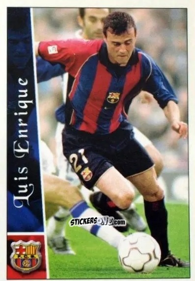 Cromo L.Enrique - Las fichas de la Liga 2002-2003
 n. 99 - Mundicromo