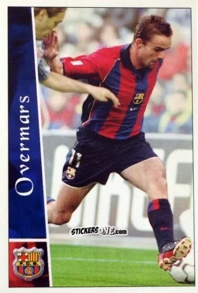 Figurina Overmars - Las fichas de la Liga 2002-2003
 n. 105 - Mundicromo