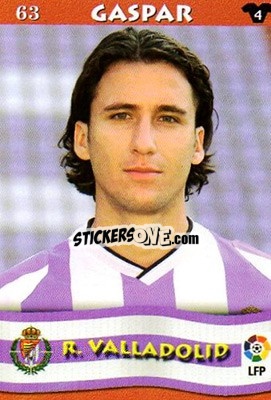Sticker Gaspar - Top Liga 2002-2003
 n. 63 - Mundicromo