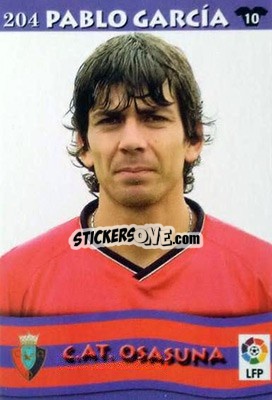 Cromo Pablo Garcia - Top Liga 2002-2003
 n. 204 - Mundicromo
