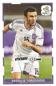 Sticker Vasilis Torosidis - UEFA Euro Poland-Ukraine 2012. Event Kick Off n. 22 - Panini