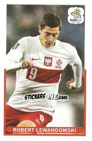 Sticker Robert Lewandowski - UEFA Euro Poland-Ukraine 2012. Event Kick Off n. 25 - Panini