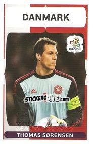 Sticker Thomas Sorensen - UEFA Euro Poland-Ukraine 2012. Event Kick Off n. 36 - Panini
