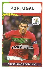 Sticker Cristiano Ronaldo - UEFA Euro Poland-Ukraine 2012. Event Kick Off - Panini