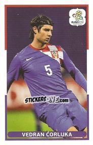 Sticker Vedran Corluka - UEFA Euro Poland-Ukraine 2012. Event Kick Off - Panini