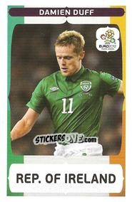 Sticker Damien Duff - UEFA Euro Poland-Ukraine 2012. Event Kick Off - Panini