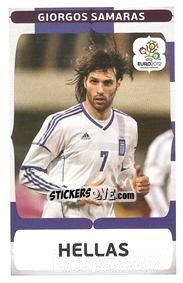 Sticker Giorgos Samaras - UEFA Euro Poland-Ukraine 2012. Event Kick Off n. 71 - Panini