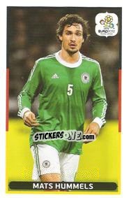 Sticker Mats Hummels - UEFA Euro Poland-Ukraine 2012. Event Kick Off n. 92 - Panini
