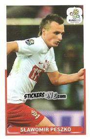 Sticker Slawomir Peszko - UEFA Euro Poland-Ukraine 2012. Event Kick Off - Panini