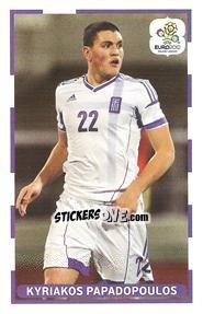 Sticker Kyriakos Papadopoulos - UEFA Euro Poland-Ukraine 2012. Event Kick Off - Panini