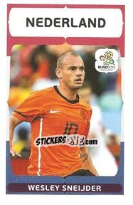 Sticker Wesley Sneijder - UEFA Euro Poland-Ukraine 2012. Event Kick Off n. 132 - Panini