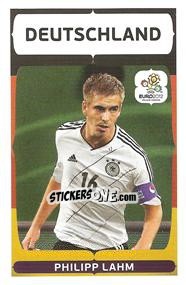 Sticker Philipp Lahm - UEFA Euro Poland-Ukraine 2012. Event Kick Off n. 138 - Panini