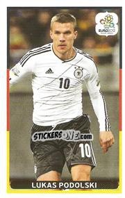Sticker Lukas Podolski - UEFA Euro Poland-Ukraine 2012. Event Kick Off n. 140 - Panini