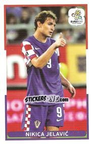 Sticker Nikica Jelavic - UEFA Euro Poland-Ukraine 2012. Event Kick Off - Panini