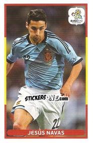 Sticker Jesus Navas - UEFA Euro Poland-Ukraine 2012. Event Kick Off - Panini