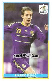 Sticker Marko Devic - UEFA Euro Poland-Ukraine 2012. Event Kick Off - Panini