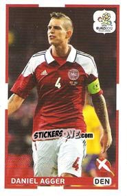 Sticker Daniel Agger - UEFA Euro Poland-Ukraine 2012. Event Kick Off n. 170 - Panini
