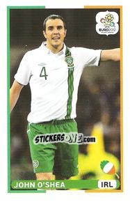 Sticker John O'Shea - UEFA Euro Poland-Ukraine 2012. Event Kick Off - Panini