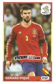 Sticker Gerard Pique - UEFA Euro Poland-Ukraine 2012. Event Kick Off n. 174 - Panini