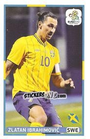 Sticker Zlatan Ibrahimovic - UEFA Euro Poland-Ukraine 2012. Event Kick Off n. 190 - Panini
