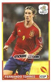 Sticker Fernando Torres - UEFA Euro Poland-Ukraine 2012. Event Kick Off n. 194 - Panini