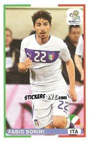 Sticker Fabio Borini - UEFA Euro Poland-Ukraine 2012. Event Kick Off n. 198 - Panini