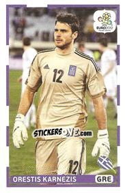 Sticker Orestis Karnezis - UEFA Euro Poland-Ukraine 2012. Event Kick Off n. 205 - Panini